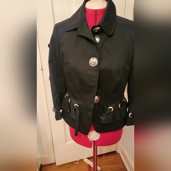 Black Per Se jacket sz 0 pants sz 2 full suit 2 pieces - Picture 2 of 6